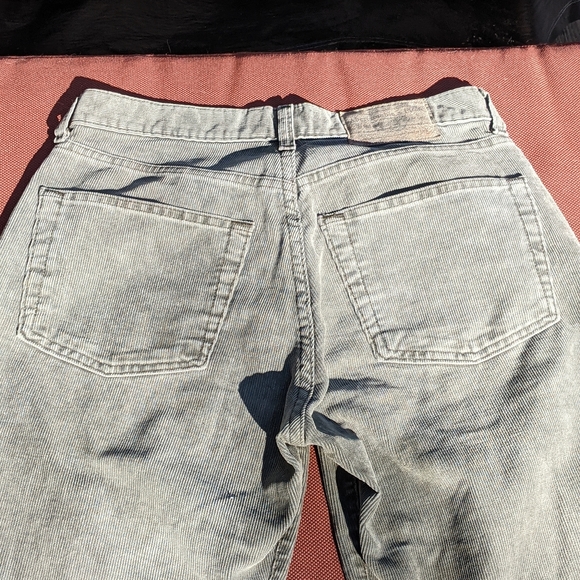 Vintage 1990s Abercrombie & Fitch Army Green Corduroy - Picture 4 of 6